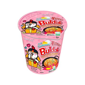 Buldak Hot Chicken Ramen Carbonara (в стакані) 1354 фото
